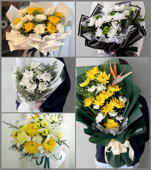 浙江省温州苍南县金乡镇牛卧龙村白事花束代送